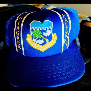 Niagara Falls NY 107th Fighter Group Vintage New Era Trucker Hat